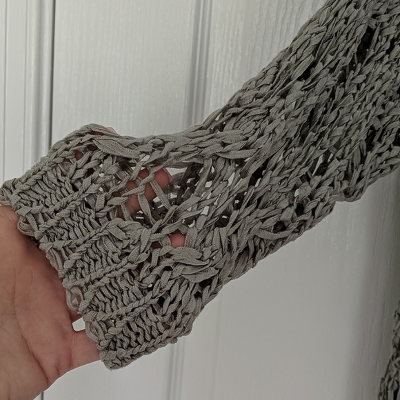 NWT Grey crochet Cardigan - S - Picture 3 of 4